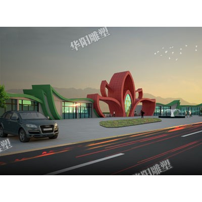 华阳雕塑 重庆校园大门制作 重庆景区大门设计
