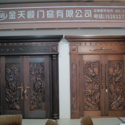 任丘金天顺门业，河北铜门定制厂家生产