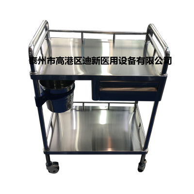 不锈钢下送车全不锈钢器械污物运送小推车