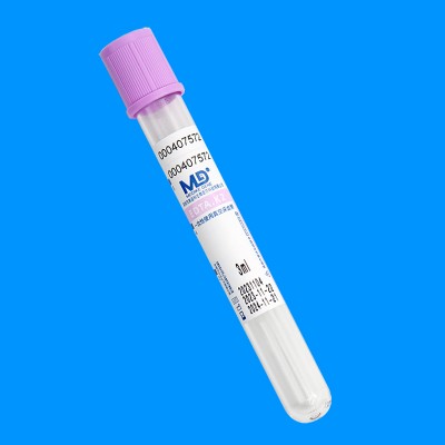 紫色管帽EDTA-K2抗凝PET真空采血管_抽血管_血常规管