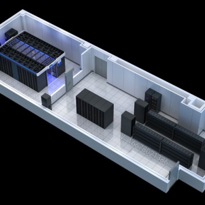 厦门模块化机房3D效果图设计|户型俯视图|全景效果图制作